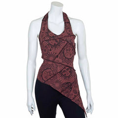 Sun And Moon Multi Tie Halter Top