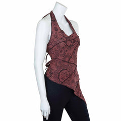 Sun And Moon Multi Tie Halter Top