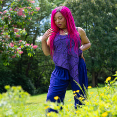 Sun And Moon Multi Tie Halter Top-Tops-Siesta Crafts