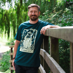 Ageing Hippy Tarot Card T-Shirt-T-Shirts-Siesta Crafts