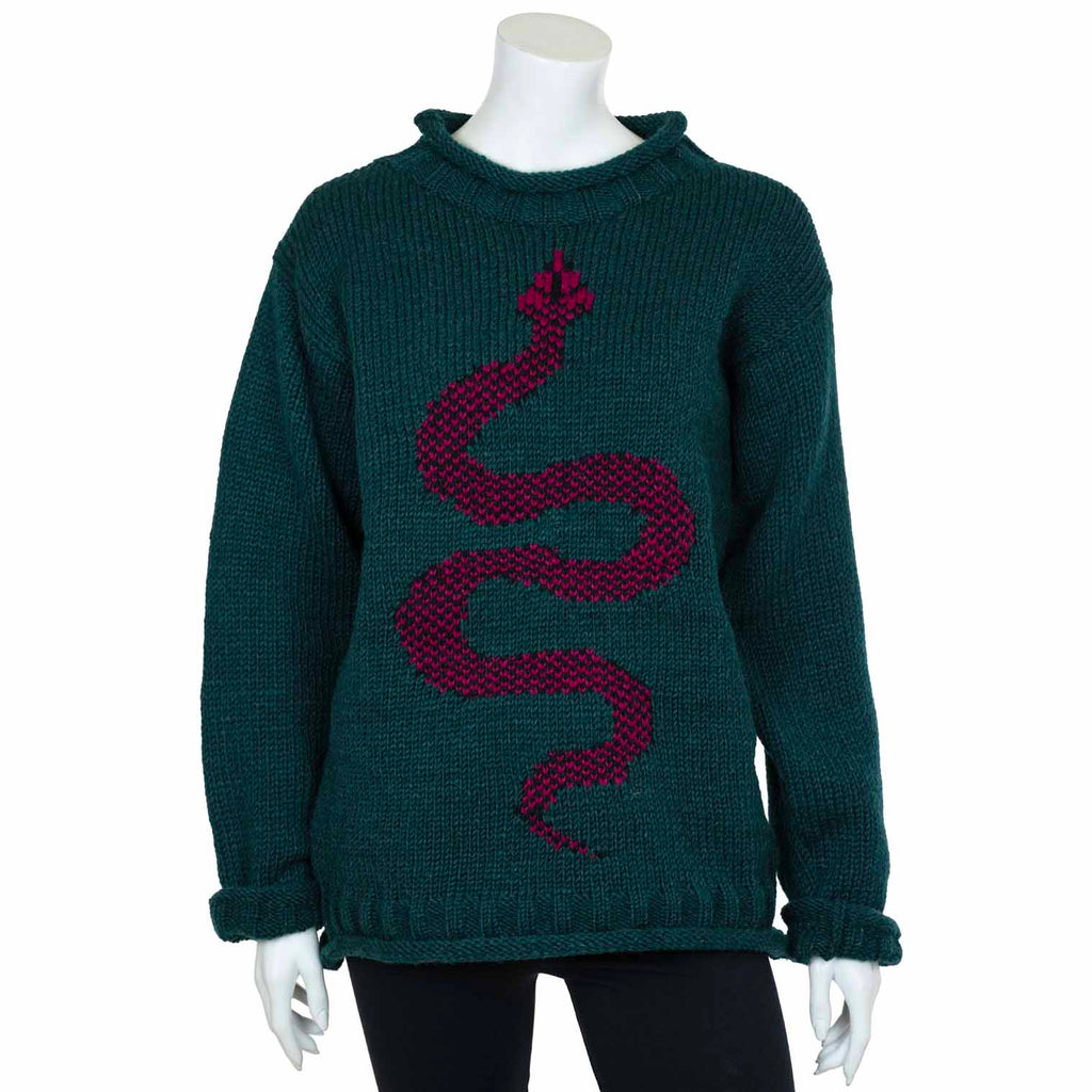Wool Snake Jumper-Jumpers, Hoodies & Cardigans-Siesta Crafts