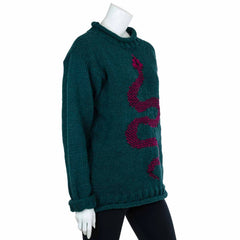 Wool Snake Jumper-Jumpers, Hoodies & Cardigans-Siesta Crafts