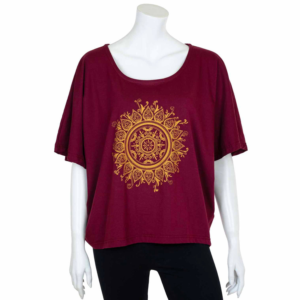 Henna Sun Slouch Top-T-Shirts-Siesta Crafts