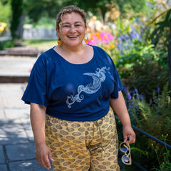 Henna Moon Slouch Top-T-Shirts-Siesta Crafts
