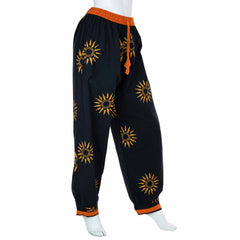 Black Sun Barrel Leg Trousers