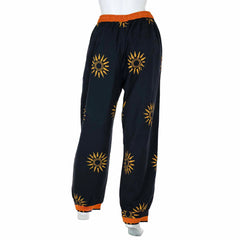 Black Sun Barrel Leg Trousers
