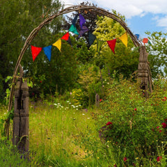 Large Flag Recycled Sari Bunting-Home Décor-Siesta Crafts