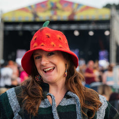 Strawberry Felt Hat-Hats-Siesta Crafts