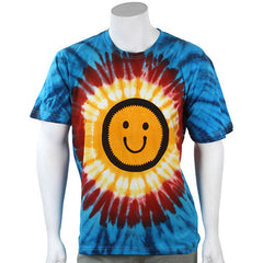 Smiley Tie Dye T-Shirt-T-Shirts-Siesta Crafts
