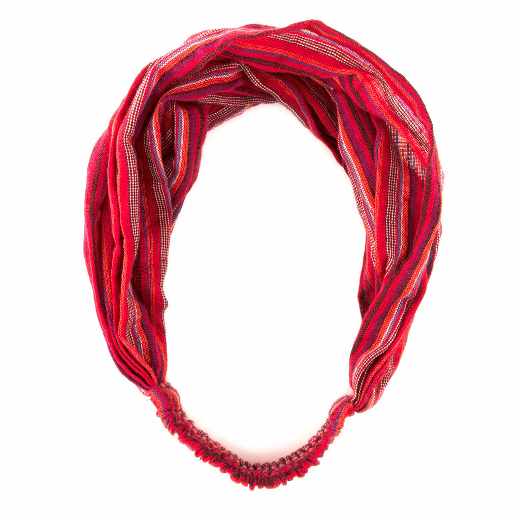 Stripy Cotton Hairband-Hair Accessories-Siesta Crafts