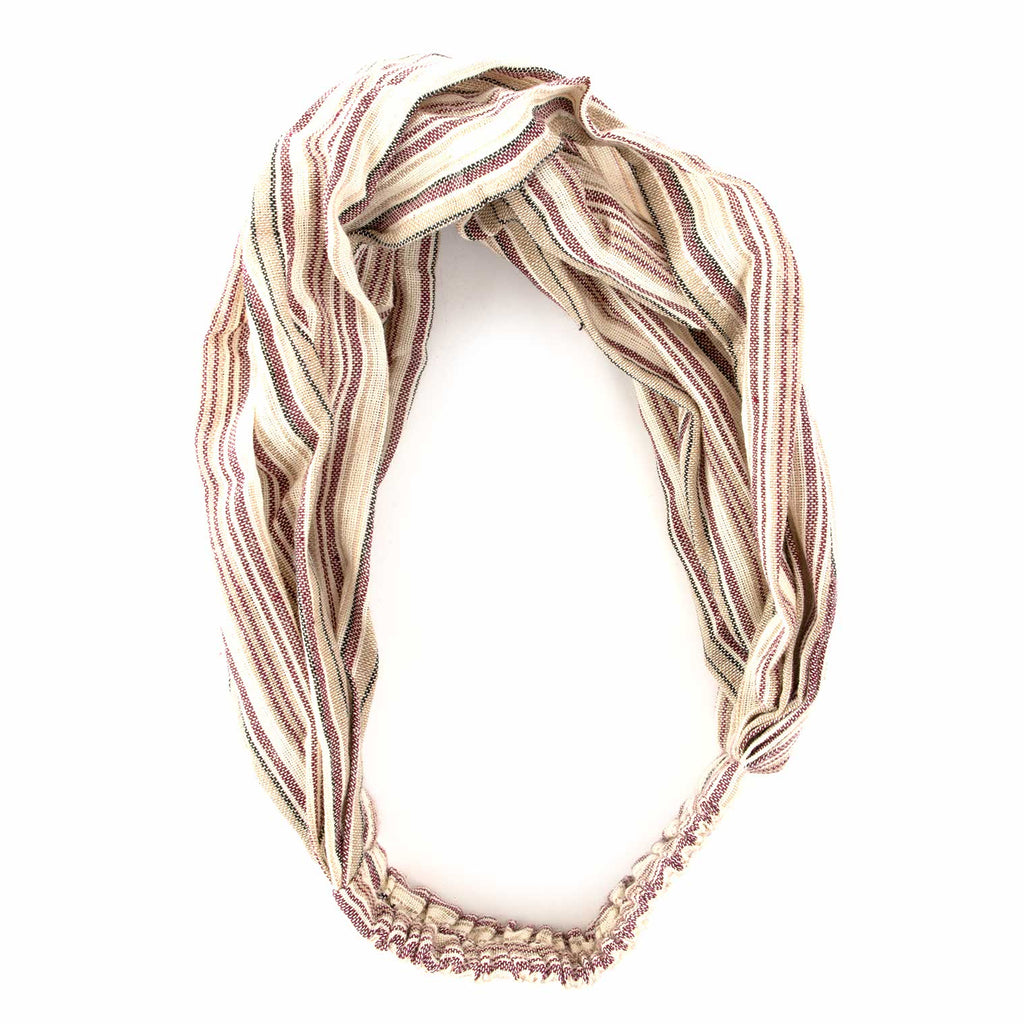 Stripy Cotton Hairband-Hair Accessories-Siesta Crafts