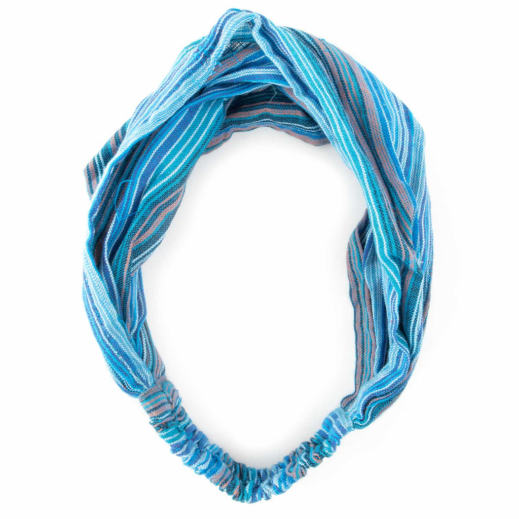 Stripy Cotton Hairband-Hair Accessories-Siesta Crafts