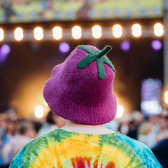 Aubergine Felt Hat-Hats-Siesta Crafts