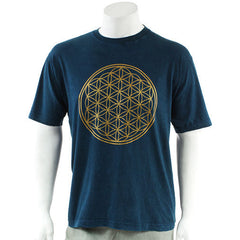 Flower of Life Stonewashed T-Shirt-T-Shirts-Siesta Crafts