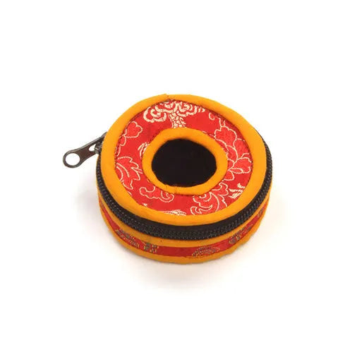 Brocade Tingsha Case-Chimes & Bells-Siesta Crafts