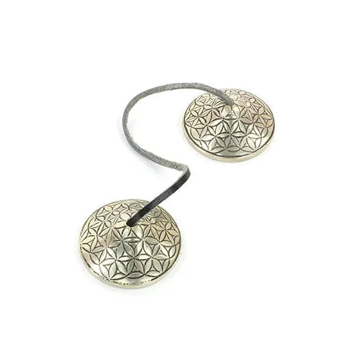 Mini Flower of Life Tingsha-Chimes & Bells-Siesta Crafts