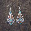 Metal Shield Earrings-Earrings-Siesta Crafts