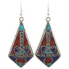 Metal Shield Earrings-Earrings-Siesta Crafts