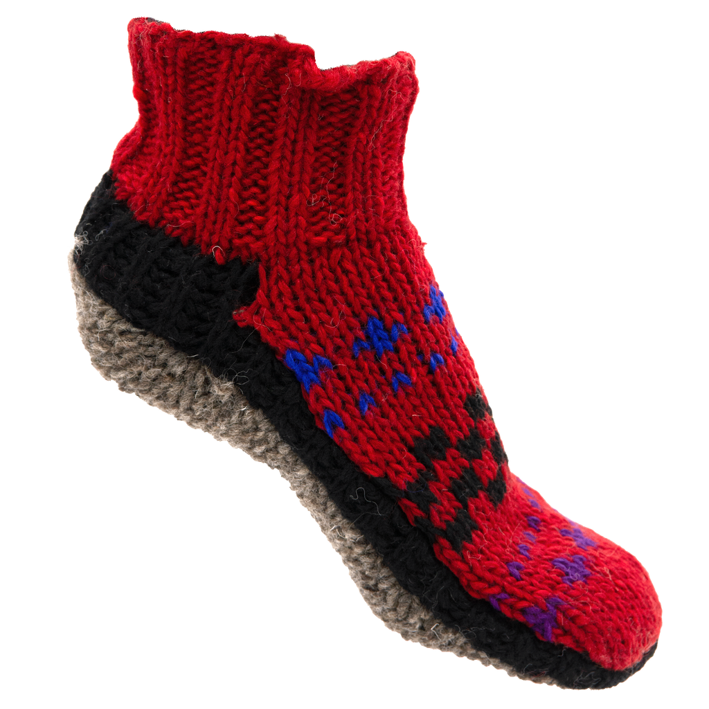 Mixed Woollen Slippers-Socks & Legwarmers-Siesta Crafts