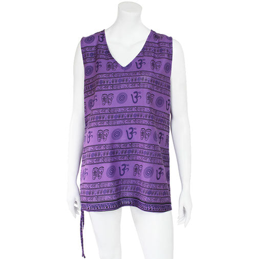 Sleeveless Om Top-Tops-Siesta Crafts