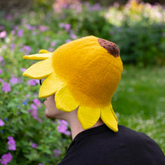Sunflower Felt Hat-Hats-Siesta Crafts