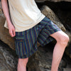 Nepalese Stripe Summer Shorts-Shorts-Siesta Crafts