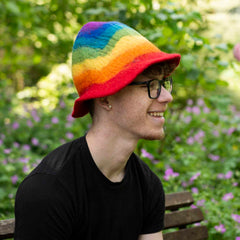 Rainbow Felt Hat-Hats-Siesta Crafts