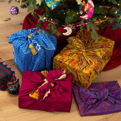 Nepalese Recycled Sari Gift Wrap - Large-Office & Stationery-Siesta Crafts