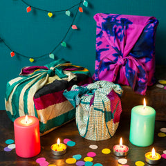 Nepalese Recycled Sari Gift Wrap-Office & Stationery-Siesta Crafts