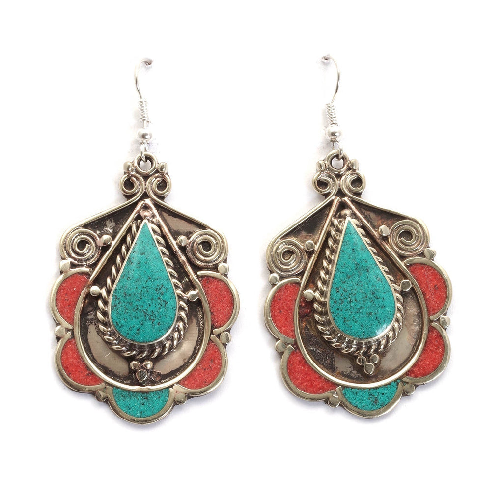 Soneeya Metal Earrings-Earrings-Siesta Crafts
