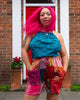 Recycled Sari Patch Shorts-Shorts-Siesta Crafts