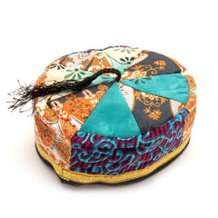 Recycled Sari Smoking Cap-Hats-Siesta Crafts