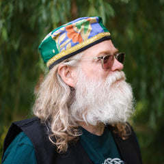 Recycled Sari Smoking Cap-Hats-Siesta Crafts