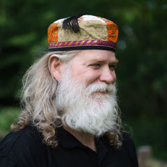 Recycled Sari Smoking Cap-Hats-Siesta Crafts