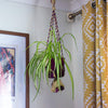 Recycled Sari Plant Hanger Small-Plant Pots, Vases & Hangers-Siesta Crafts