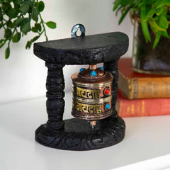 Wall Mounted Prayer Wheel Single-Buddhism-Siesta Crafts