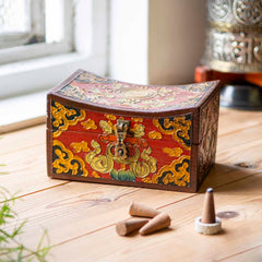 Tibetan Style Short Curved Box-Storage & Organisation-Siesta Crafts