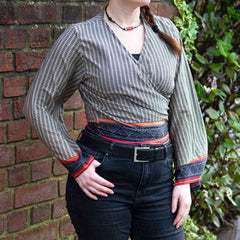 Recycled Sari Wrap Top-Tops-Siesta Crafts