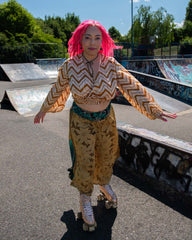 Recycled Sari Wrap Top-Tops-Siesta Crafts