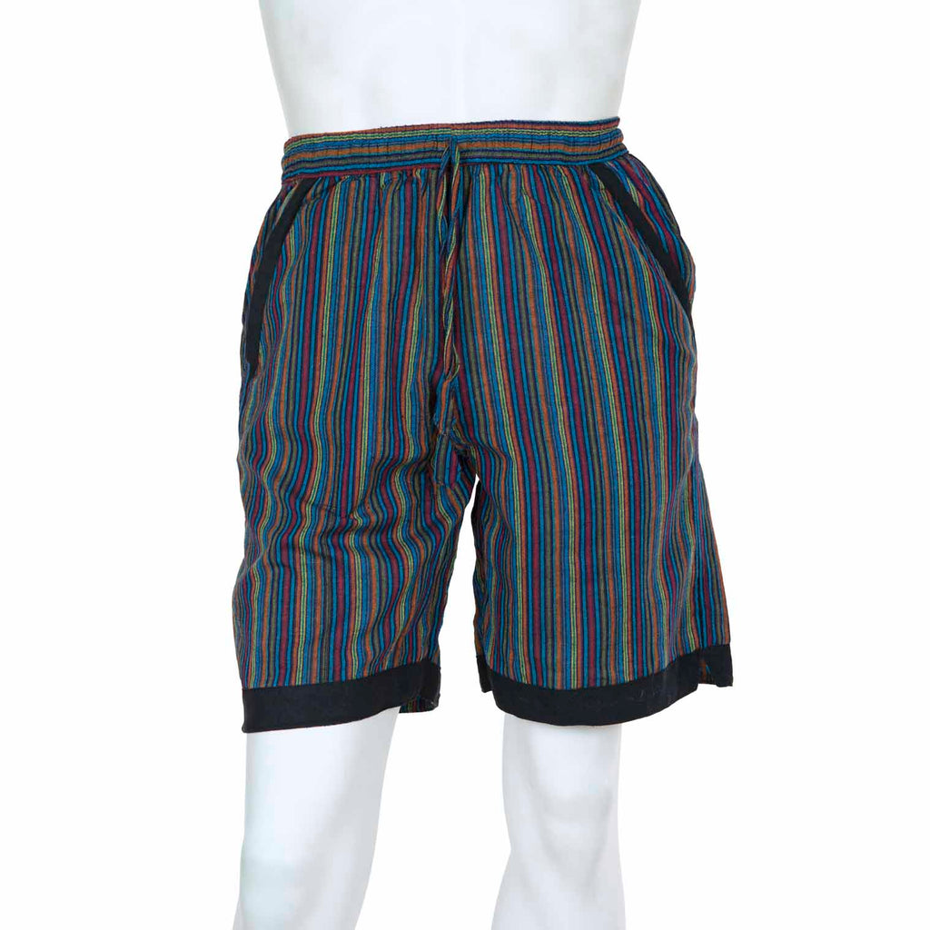 Stripe and Trim Shorts-Shorts-Siesta Crafts