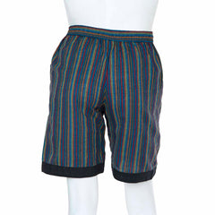 Stripe and Trim Shorts-Shorts-Siesta Crafts