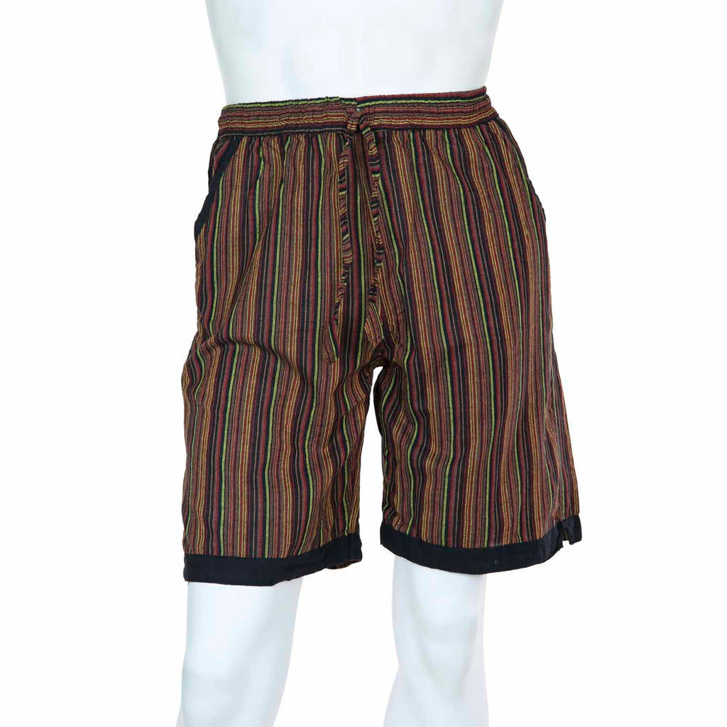 Stripe and Trim Shorts-Shorts-Siesta Crafts
