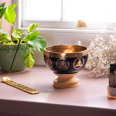 Mustang Black Singing Bowl-Singing Bowls-Siesta Crafts
