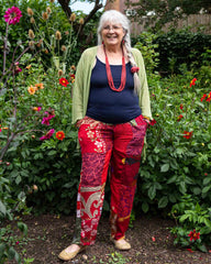 Recycled Sari Patch Trousers-Trousers-Siesta Crafts