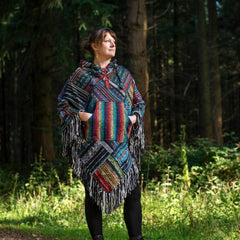 Triangle Patch Poncho-Coats, Jackets & Ponchos-Siesta Crafts