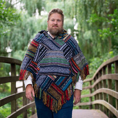 Triangle Patch Poncho-Coats, Jackets & Ponchos-Siesta Crafts