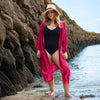 Om Fabric Long Shirt Dress-Dresses-Siesta Crafts