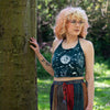 Cosmic Halter Neck Top-Tops-Siesta Crafts