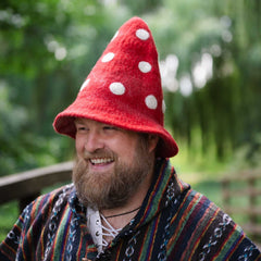 Mushroom Felt Hat-Hats-Siesta Crafts