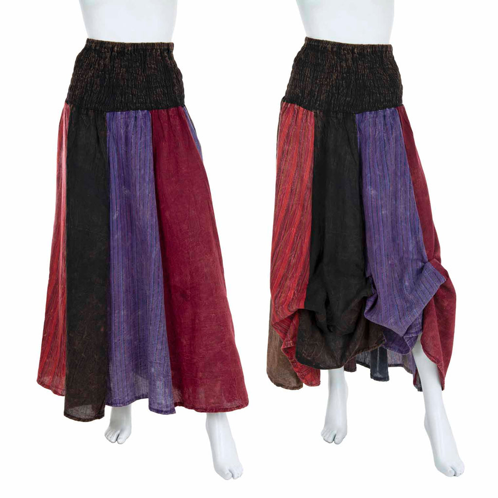 Overdyed Patch Skirt-Skirts-Siesta Crafts